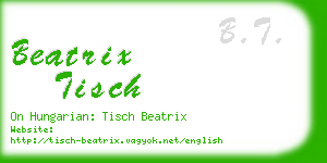 beatrix tisch business card